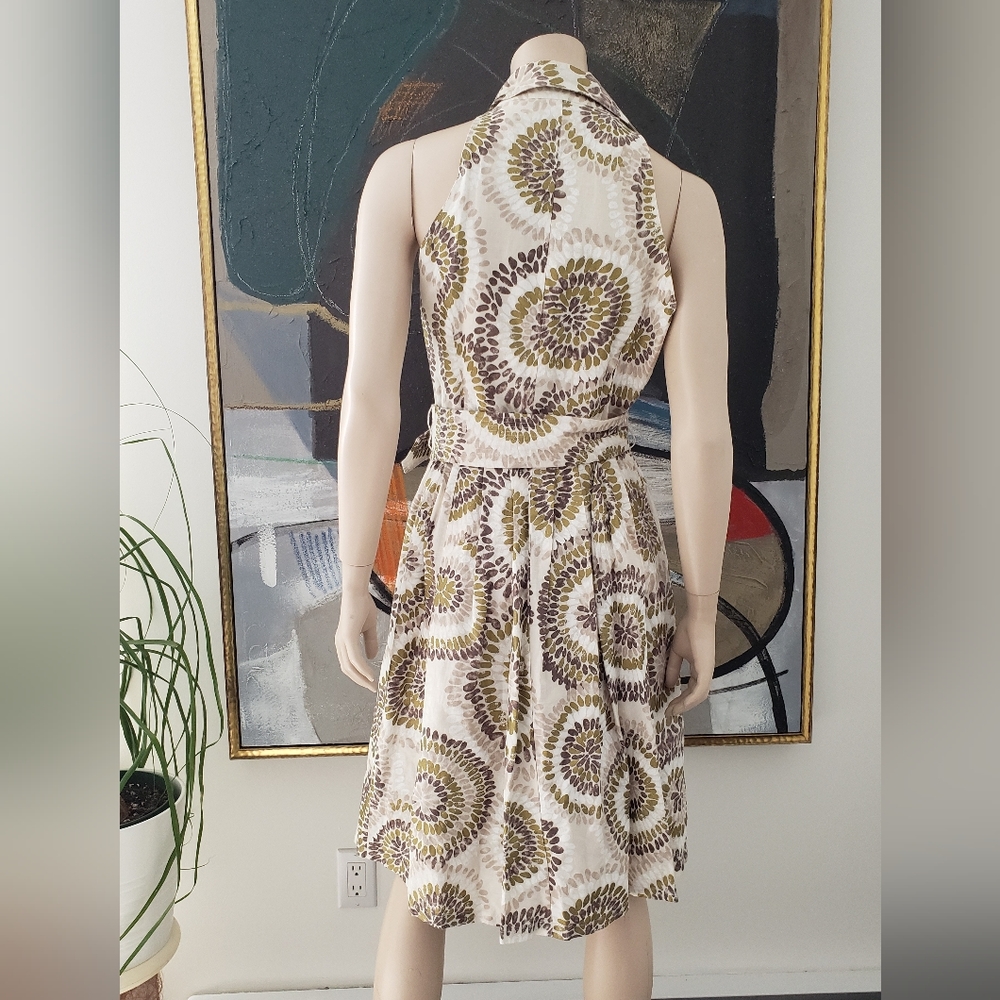 ☀️ Linen-blend Halter Shirtdress - Picture 4 of 14